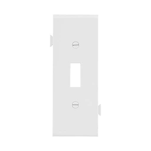 Product image for Eaton Wiring Devices STC1W 1-Gang White Polycarbonate Medium Toggle Sectional Wallplate