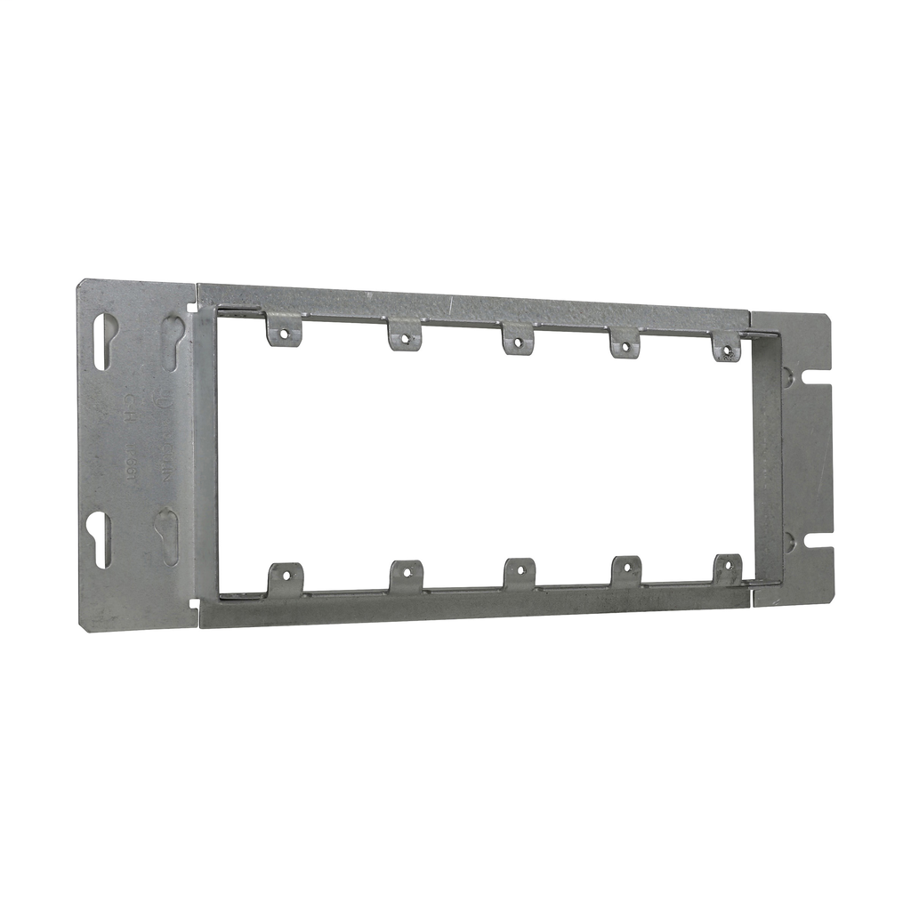 Crouse-Hinds Series TP661 12-7/16 Inch 13/16 Inch Raised Steel 5-Gang Box Cover Crouse-Hinds Series TP661 12-7/16 Inch 13/16 Inch Raised Steel 5-Gang Box Cover