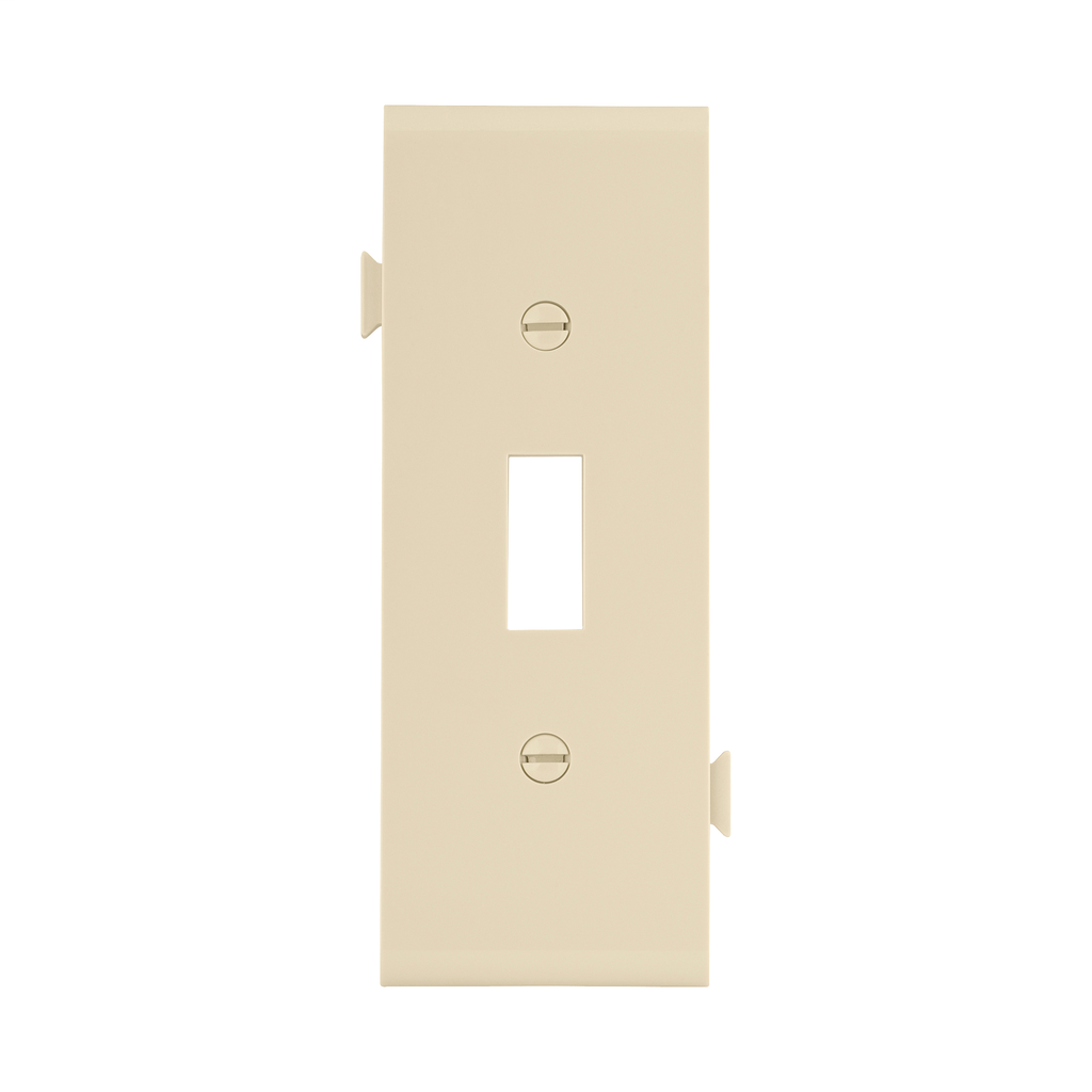 Product image for Eaton Wiring Devices STC1V 1-Gang Ivory Polycarbonate Medium Toggle Sectional Wallplate