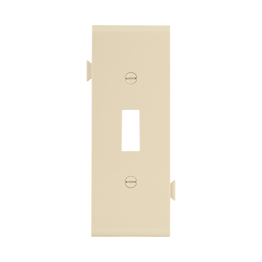 Product image for Eaton Wiring Devices STC1V 1-Gang Ivory Polycarbonate Medium Toggle Sectional Wallplate