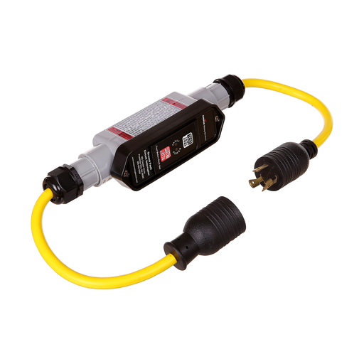 Portable GFCI Molded Locking Plug