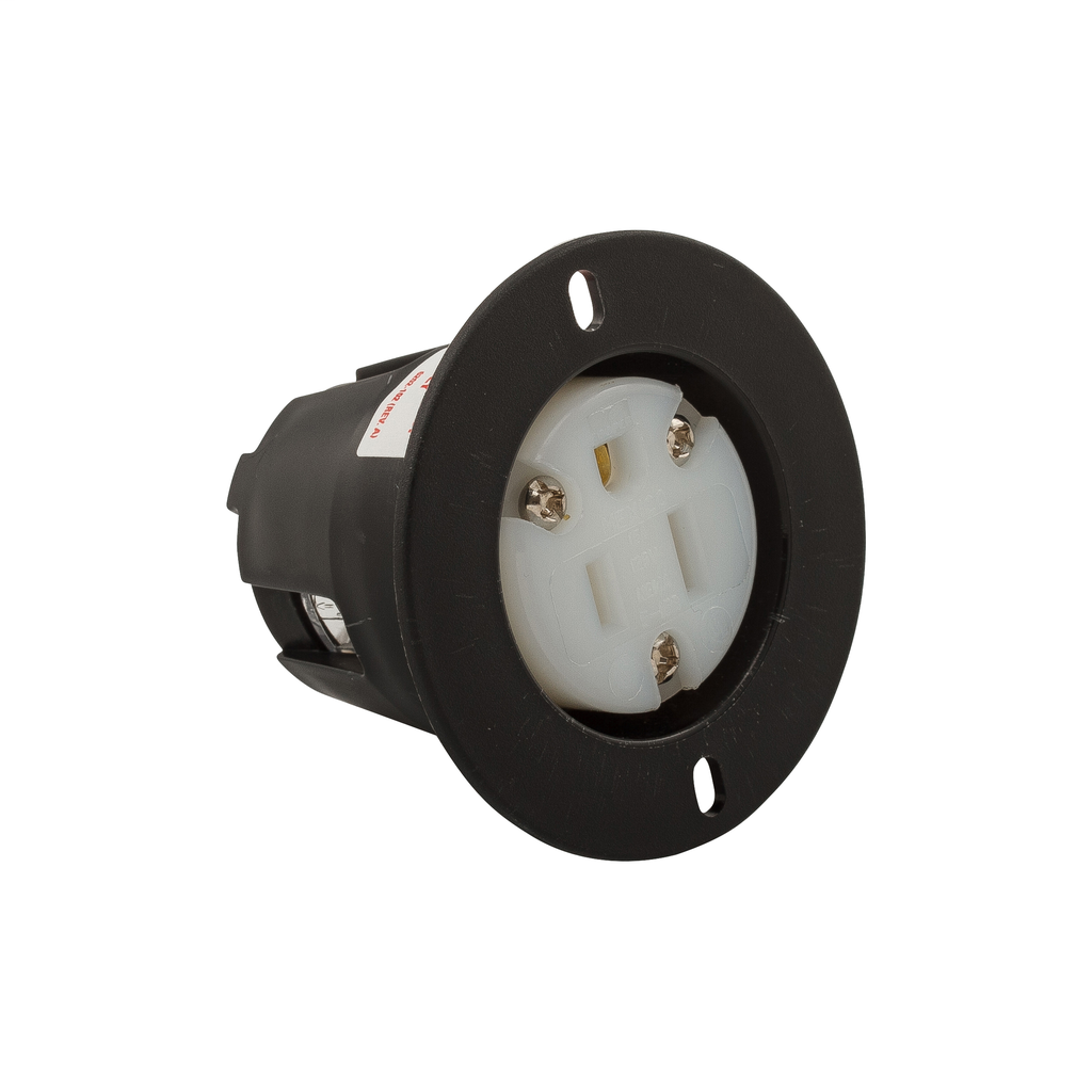 Arrow Hart Wiring 5279C 15 Amp 125 VAC NEMA 515 Black/White Nylon