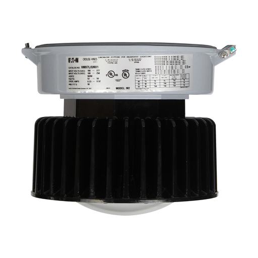 Product image for Crouse-Hinds PVM11L/UNV1 LED Lamp, 113 W Fixture, 120 to 277 VAC/108 to 250 VDC, Corro-Free™ Epoxy Powder Coated Housing.