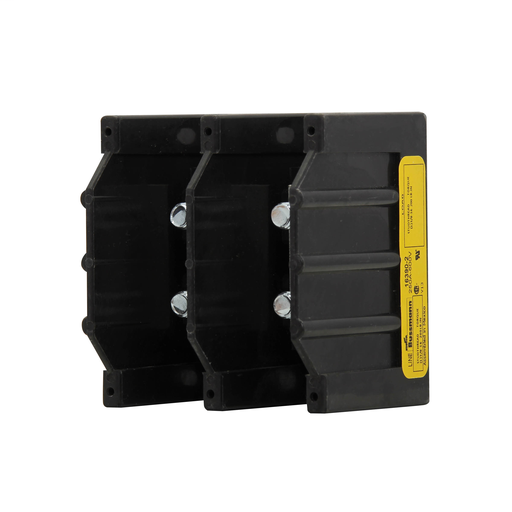 Product image for Bussmann Series 16390-2 2-Pole 3/8-16 x 1-1/8 Inch Stud Thermoplastic Power Terminal Block