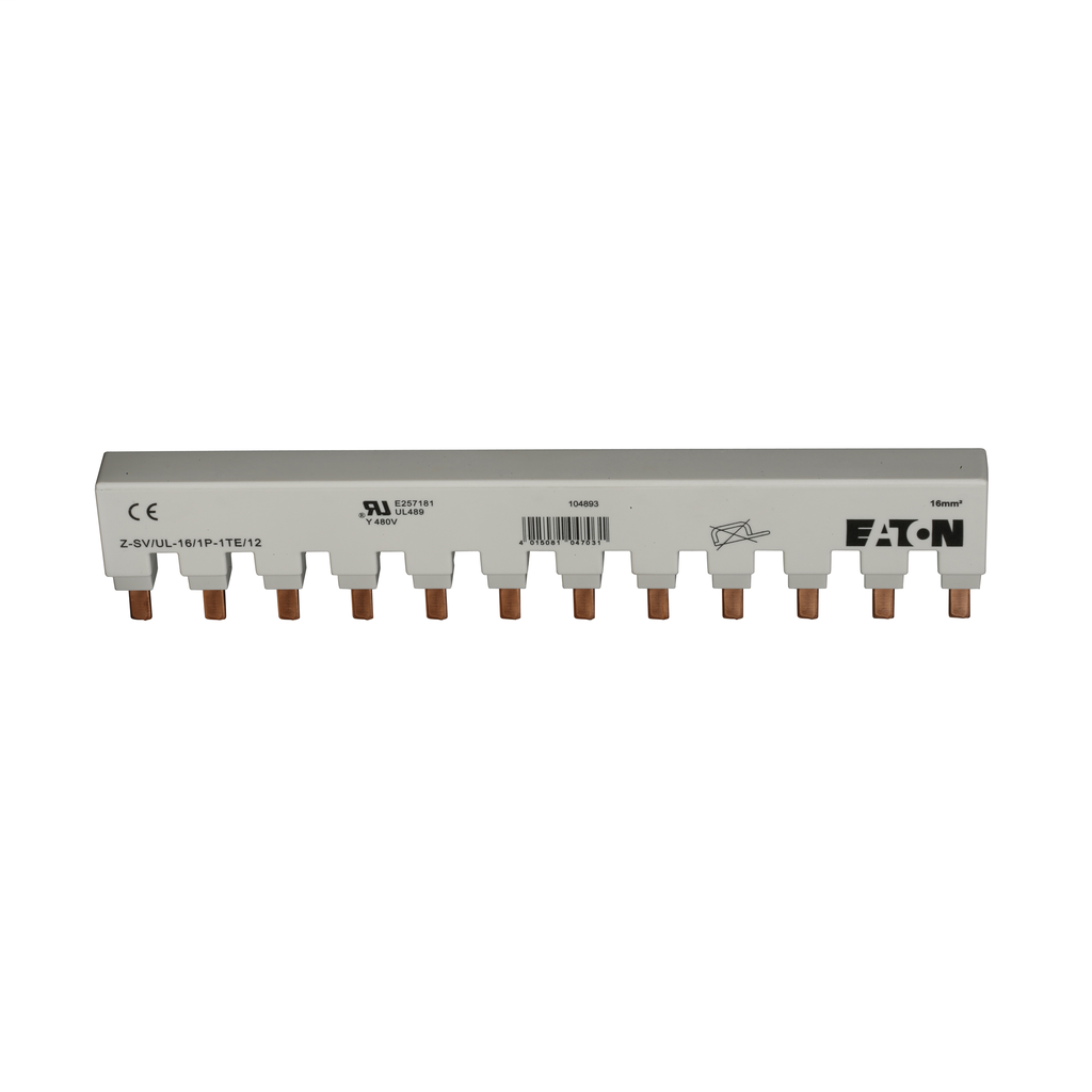 Product image for Cutler-Hammer Z-SV/UL-16/3P-3TE/12 UL 489 Miniature Circuit Breaker Accessory - Terminal Type Phase Bus Bar