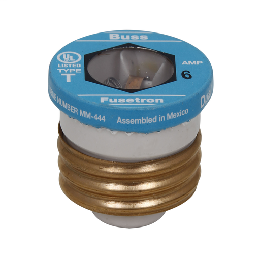 Product image for Bussmann Series T-6 6 Amp 125 VAC Dual Element Time Delay Fuse
