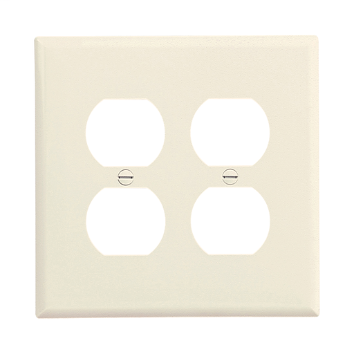Mid-size Duplex Receptacle Wallplate