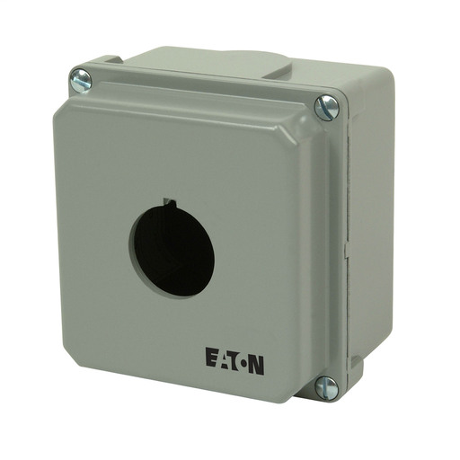 Product image for Eaton Electrical 10250TN11 3.88 x 3 x 4 Inch 1-Hole NEMA 4/4X/12/13 Surface Mount Die-Cast Push Button Enclosure