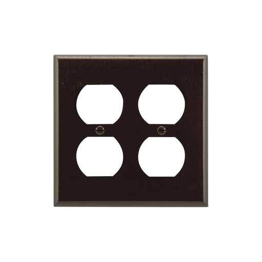 Product image for EWD 2150B-BOX Wallplate 2G Dup Recp