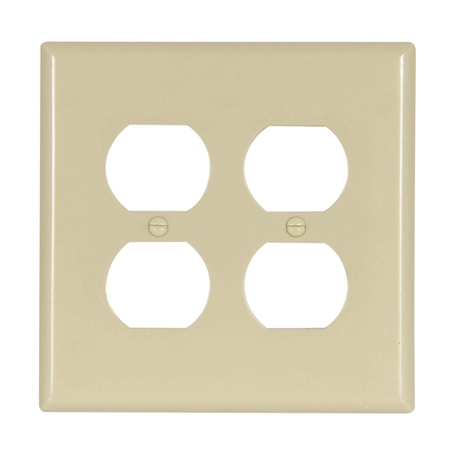 Product image for EWD 2050V-BOX Wallplate 2G Dup Recp