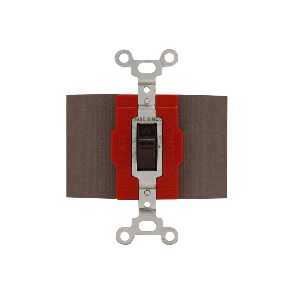 Product image for Arrow Hart 1226B 20A 120/277V Single Pole Maintained Contact Toggle Switch, Industrial Grade, Center Off - Brown