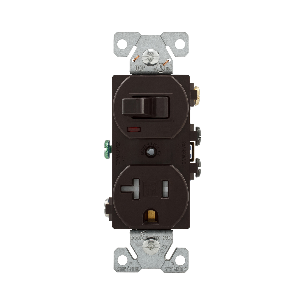 Product image for CWD TR291B 20A 120V CMBO SW&RCP