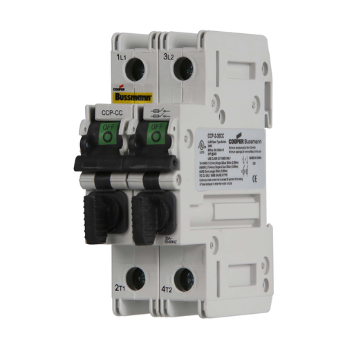 Product image for Eaton Bussmann CCP-2-30CC 2-Pole Class Compact Circuit Protector