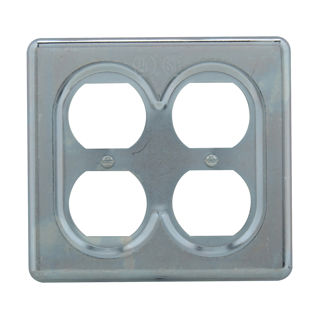 CROUSE-H S232 2GANG DUPLEX RECEPTACLE FS COVER STEEL CROUSE-H S232 2GANG DUPLEX RECEPTACLE FS COVER STEEL