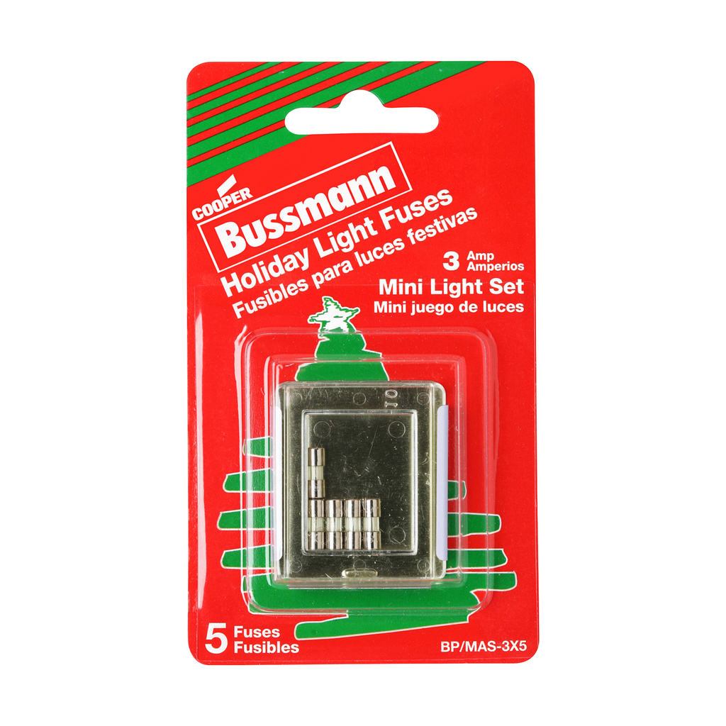 Product image for BUSS BP/MAS-3X5 BPMAS-3, XMAS LIGHT FUSES