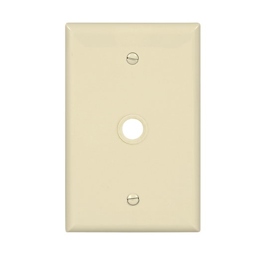 Mid-size Telephone & Coaxial Wallplate
