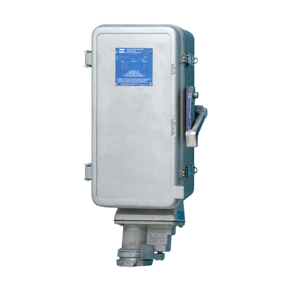 Eaton's Crouse-Hinds series Arktite WSR Interlocked Receptacle with Enclosed Disconnect Switch