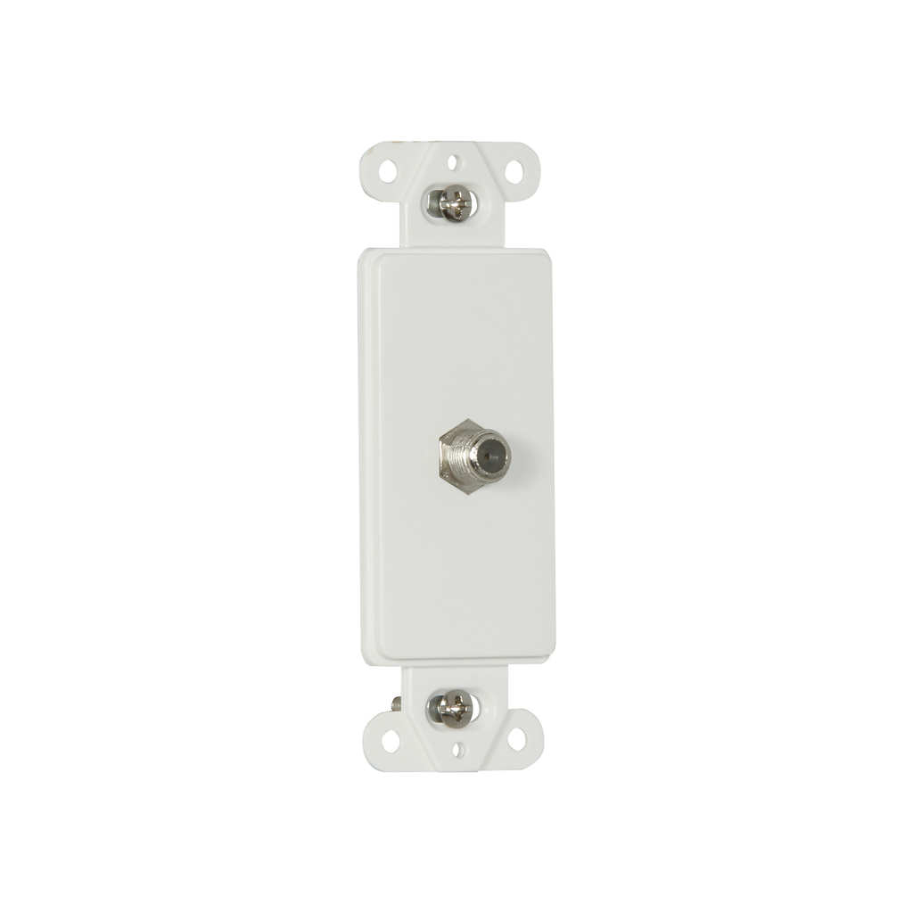 Product image for CWD 2162W COAX JACK W/DECOR PLT
