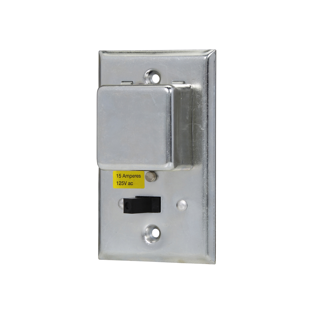 Product image for Bussmann Series SSW Single 15 Amp 125 Volt 1/2 Hp Plug Fuse Box Cover Unit