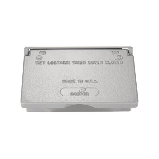 Eaton die cast aluminum GFCI or decorator cover