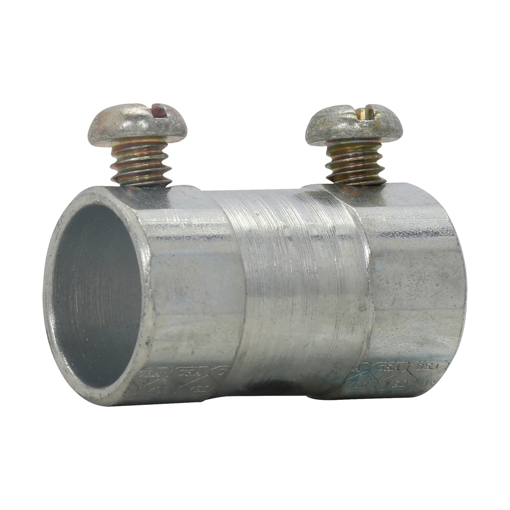 Product image for Crouse-Hinds 468US 3-1/2 Inch USA Malleable Iron Set Screw EMT Coupling