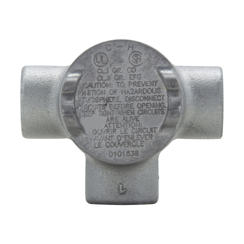 CROUSE-H GUAT24 3/4-IN CONDUIT BOX EXPLOSIONPROOF TYPE-T 2-IN OPENING CROUSE-H GUAT24 3/4-IN CONDUIT BOX EXPLOSIONPROOF TYPE-T 2-IN OPENING