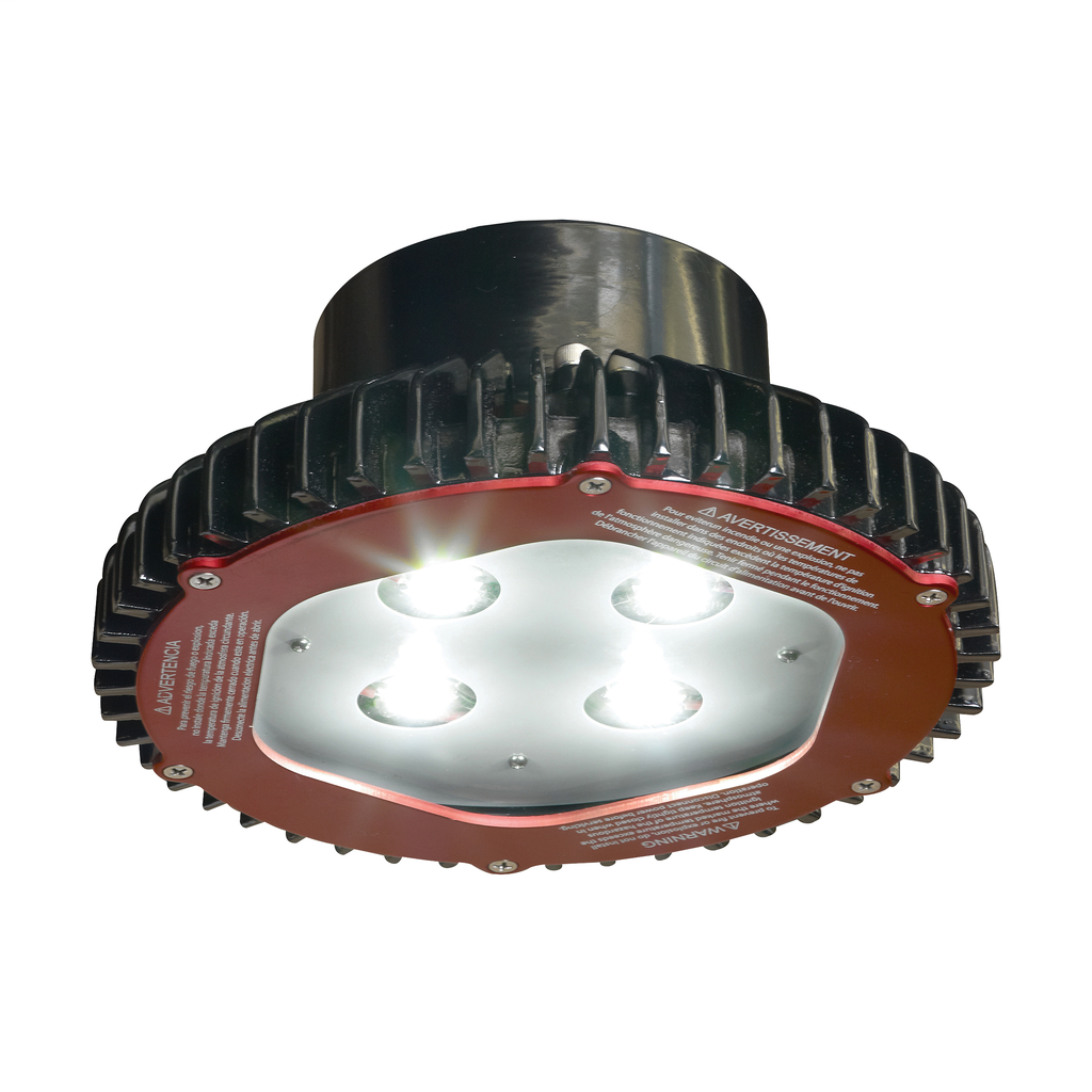 Product image for Crouse-Hinds V2LCHT2/UNV1 Vaporgard V2L LED, 0.23/0.10A, CoolWhite, AC Drive, 150-200W Incandescent Equiv, 50/60 Hz, Without Guard