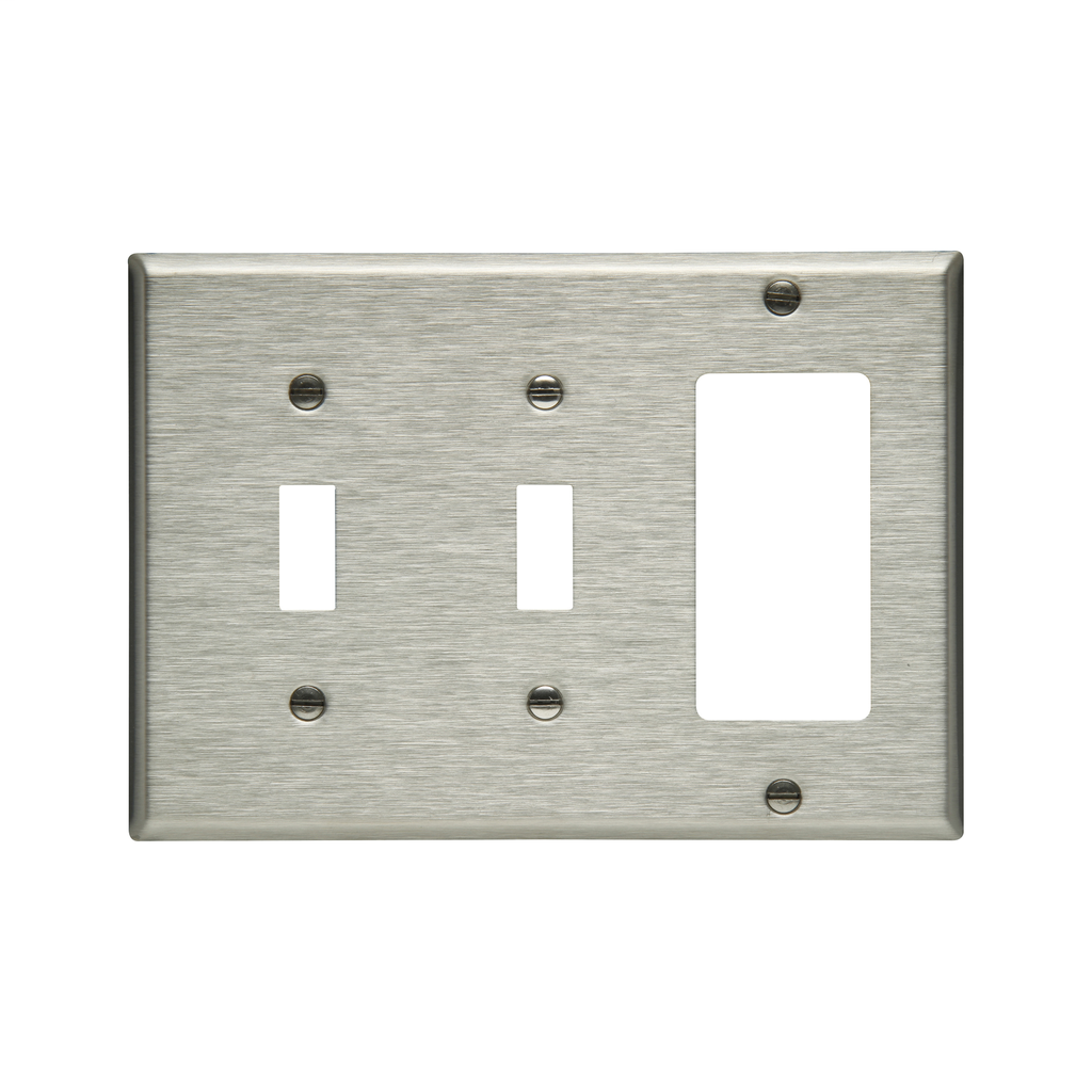 Product image for EWD 93443-BOX Wallplate 3G Combo 2T