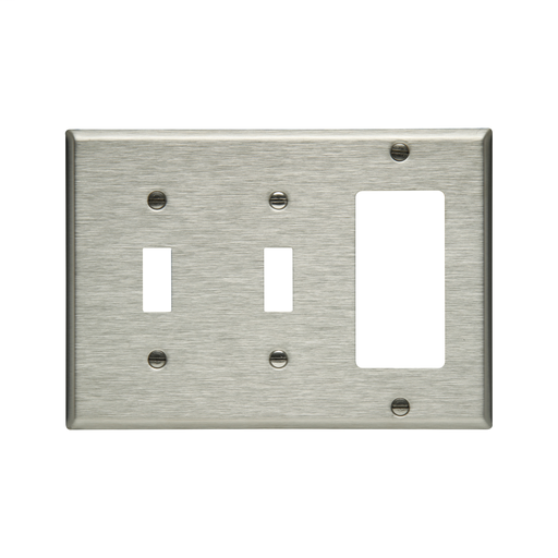 Product image for EWD 93443-BOX Wallplate 3G Combo 2T