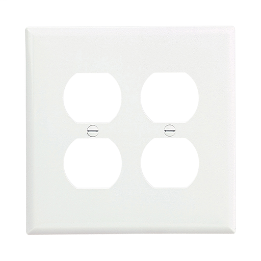 Mid-size Duplex Receptacle Wallplate