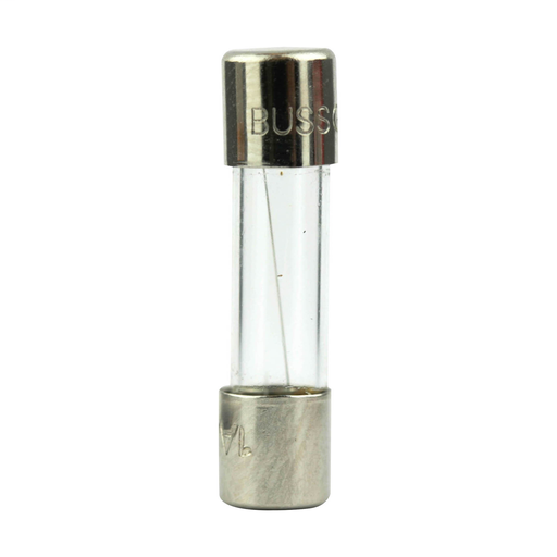 Product image for Bussmann Series GMC-1A 1 Amp 250 VAC Medium Time Delay Glass Tube Fuse