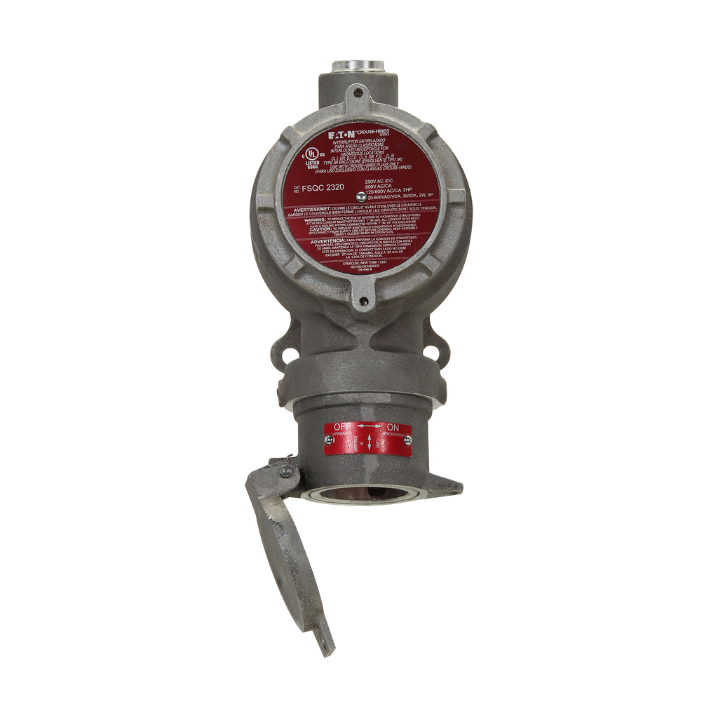 Eaton's Crouse-Hinds series Arktite FSQC Dead Front Interlocked Receptacle and Switch