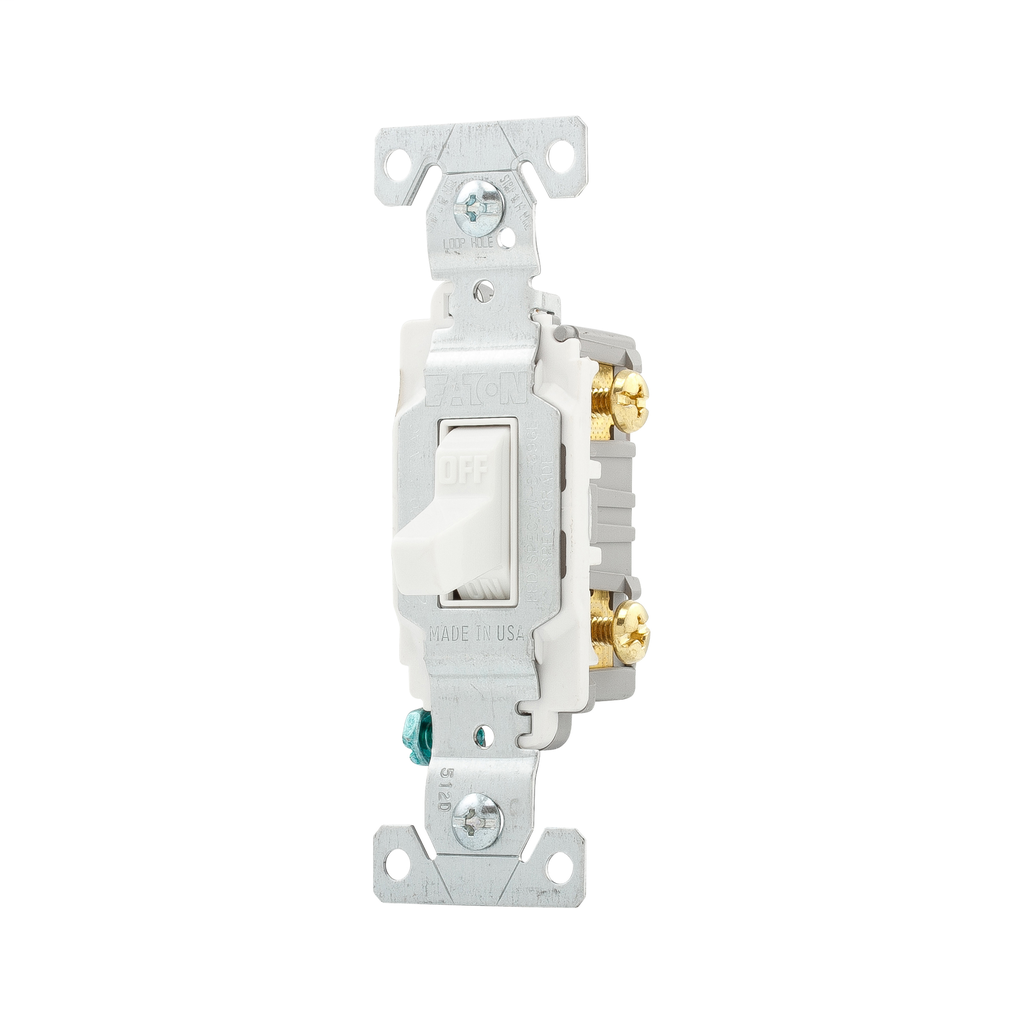 Eaton Wiring Devices CS220W 20 Amp Toggle Switch Eaton Wiring Devices CS220W 20 Amp Toggle Switch