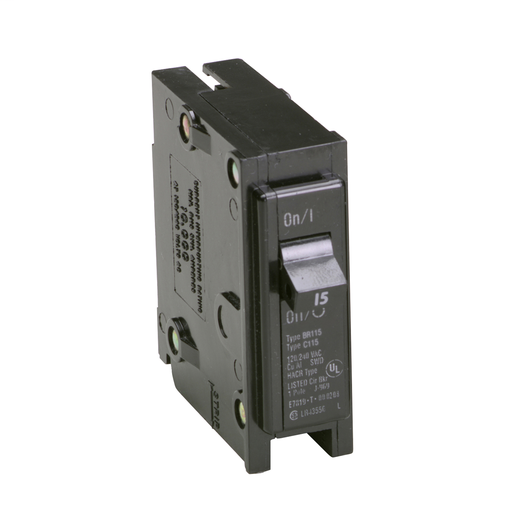 Product image for Eaton Electrical BR115 1 Inch Type BR Plug-On Circuit Breaker