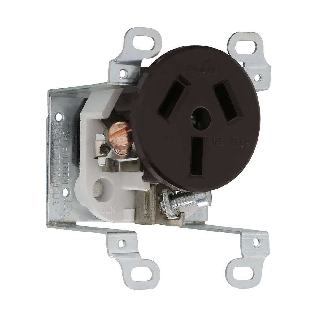 Product image for EWD 122B-BOX Recp Sgl Flsh OffCtr 5