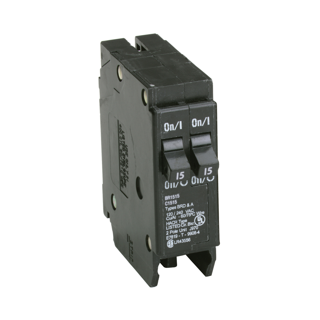 Product image for Eaton Electrical BR1515 1 Inch Plug-On Circuit Breaker