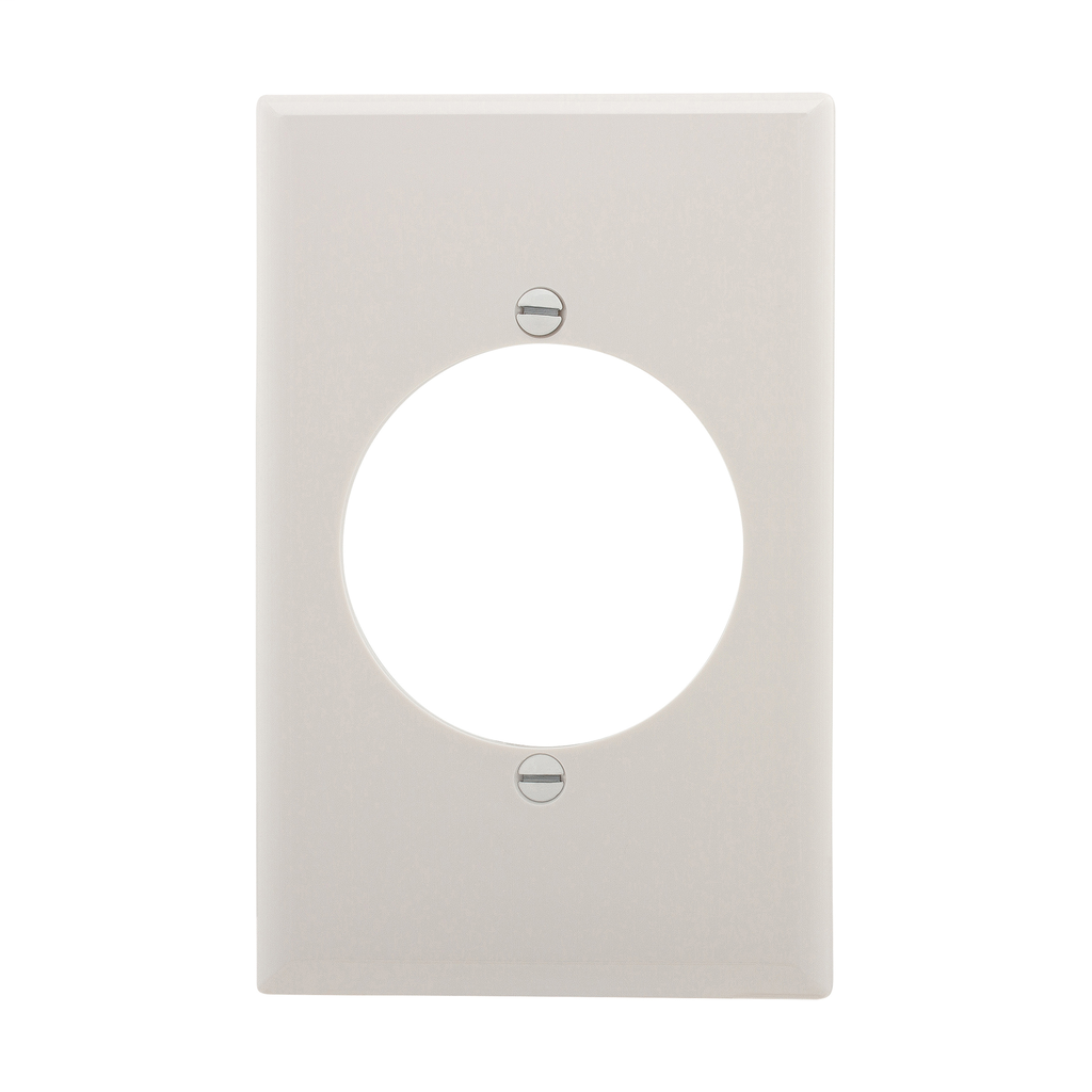 Product image for Eaton Wiring Devices PJ724W 2.15 Inch Hole Polycarbonate 1-Gang Single Receptacle Wall Plate