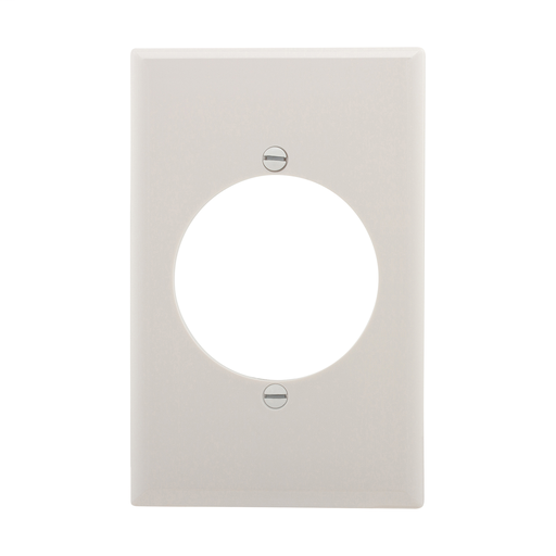 Product image for Eaton Wiring Devices PJ724W 2.15 Inch Hole Polycarbonate 1-Gang Single Receptacle Wall Plate