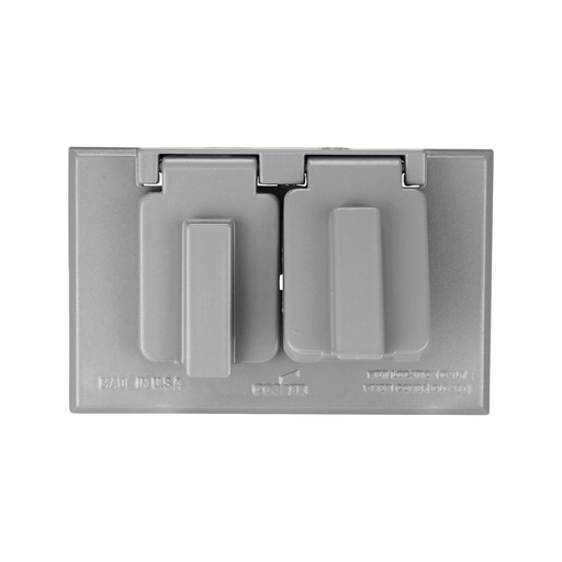 Eaton two lid duplex receptacle cover