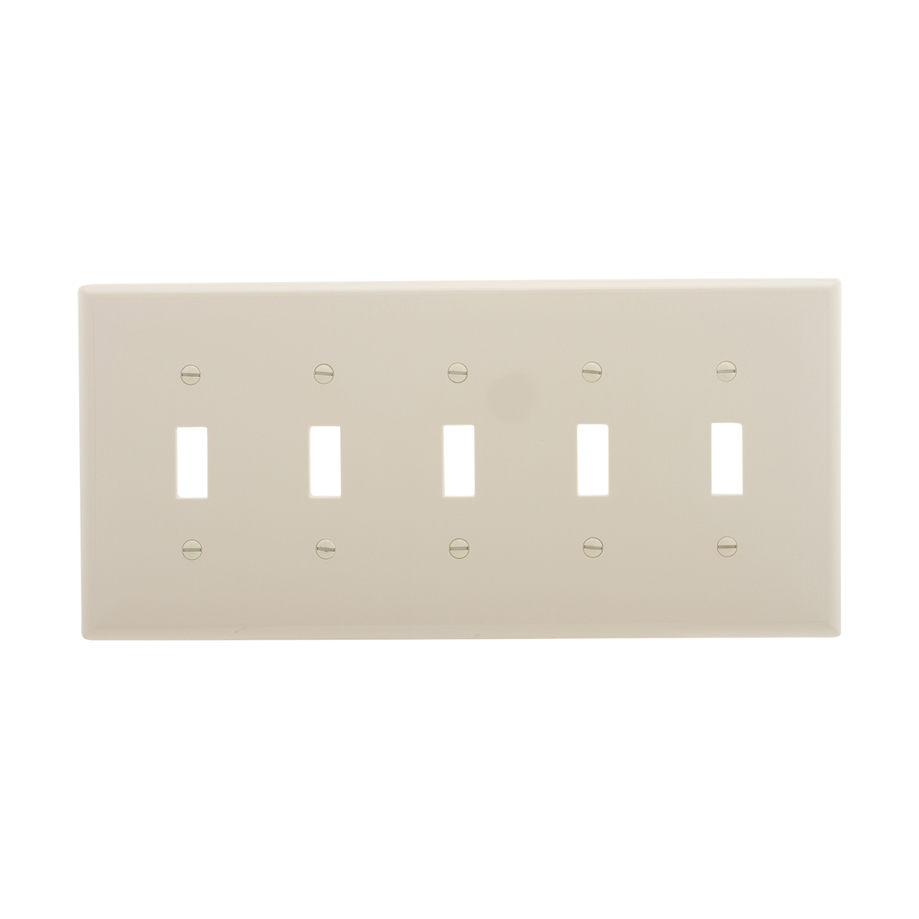 Product image for EWD PJ5LA Wallplate 5G Toggle Poly