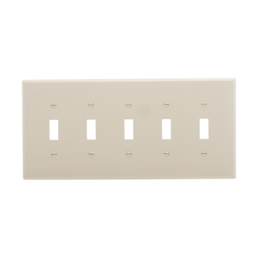 Product image for EWD PJ5LA Wallplate 5G Toggle Poly