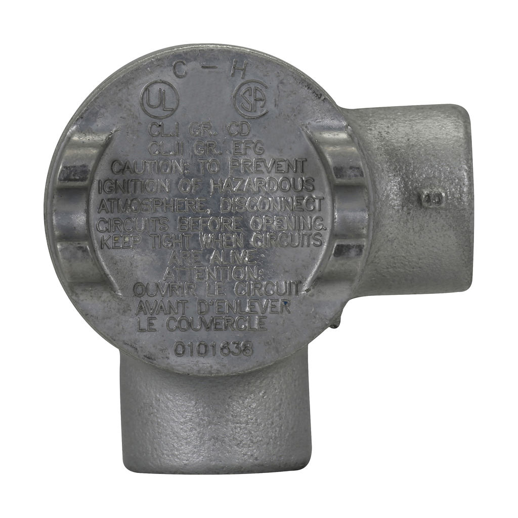 CROUSE-H GUAL16 1/2-IN CONDUIT BOX EXPLOSIONPROOF TYPE-LL 3-IN OPENING CROUSE-H GUAL16 1/2-IN CONDUIT BOX EXPLOSIONPROOF TYPE-LL 3-IN OPENING