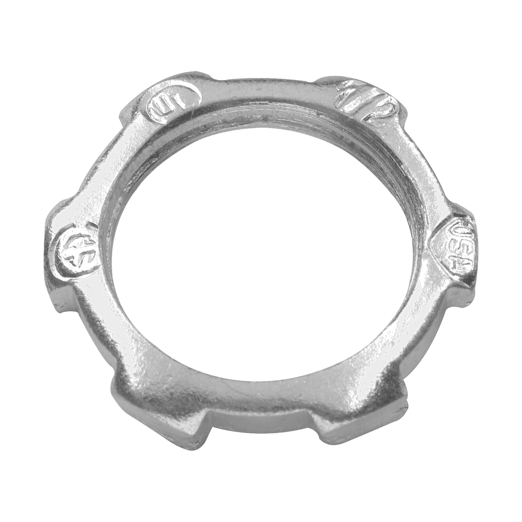 Product image for Crouse-Hinds Series 17 2-1/2 Inch Malleable Iron Rigid Conduit Locknut