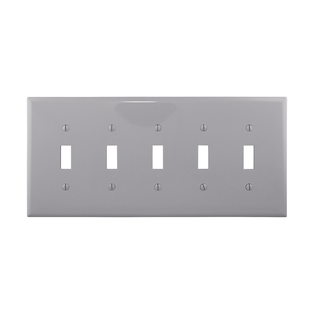 Product image for EWD PJ5GY Wallplate 5G Toggle Poly