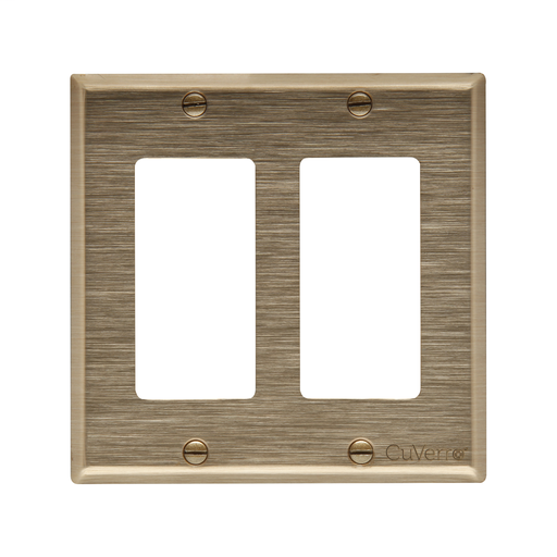 Product image for EAG 93402CUR 2G ROSE WALLPLATE