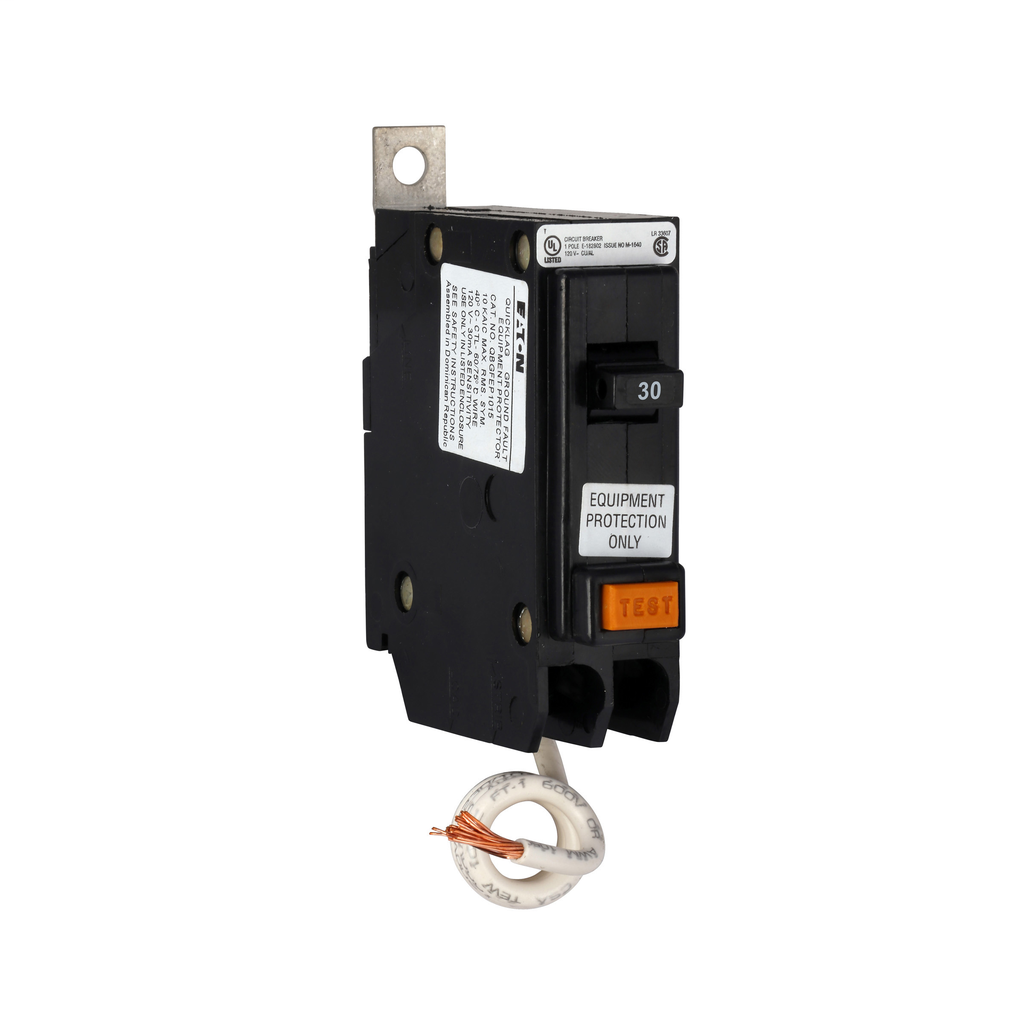 Cutler-Hammer QBGFEP1030 Quicklag Industrial Ground Fault Thermal Magnetic Circuit Breaker Product image for Cutler-Hammer QBGFEP1030 Quicklag Industrial Ground Fault Thermal Magnetic Circuit Breaker