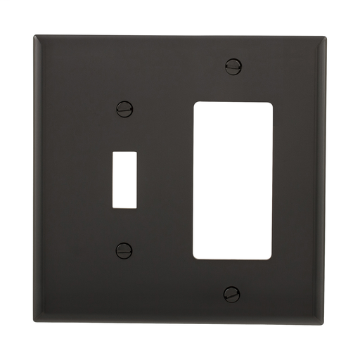 Product image for EWD PJ126BK Wallplate 2G Toggle/Dec