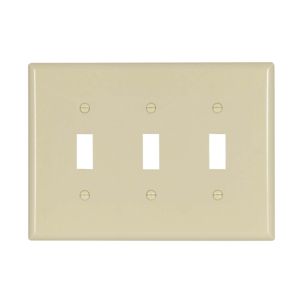 Product image for EWD 2041V-BOX Wallplate 3G Toggle T