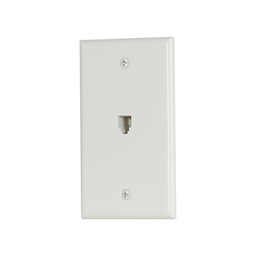 CWD 3532-4W PHONE JACK SGL FLUSH MNT 4COND STD UL WH