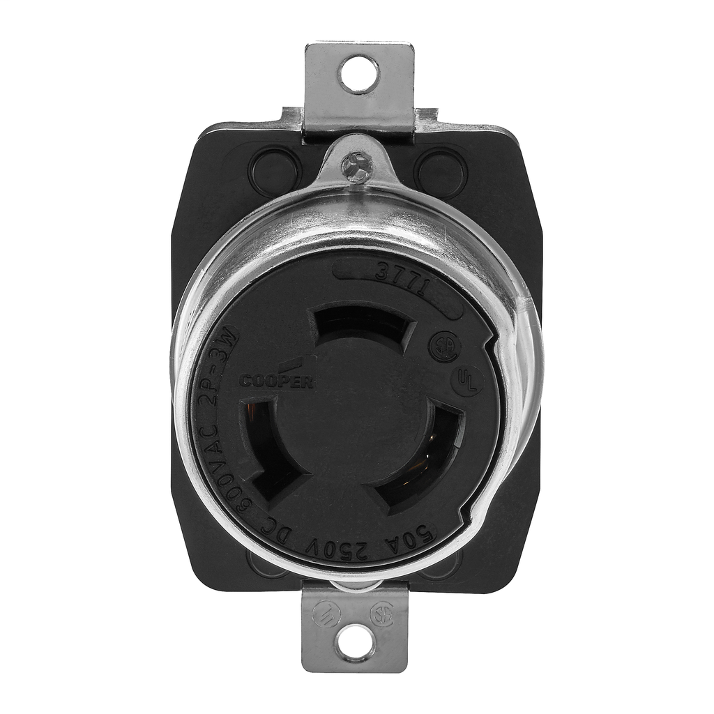 EWD 3771 Recp 50A 600VAC/250VDC 2P3 EWD 3771 Recp 50A 600VAC/250VDC 2P3